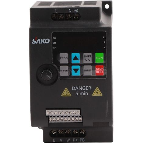 Convertitore di frequenza a frequenza variabile Controllo della velocità variabile 220V 2,2KW Inverter Motore a frequenza variabile per carichi a coppia costante (1/5)