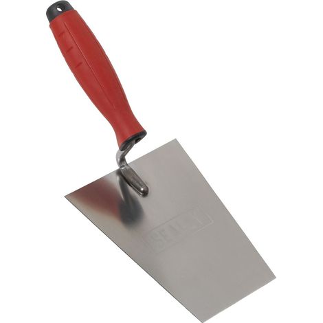 Sealey Stainless Steel Masonry Trowel Rubber Handle 160mm T1203 (1/3)