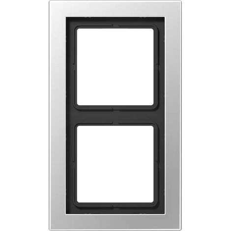 Jung Rahmen 2fach, senkrechte und waagerechte Montage, LS-DESIGN, Aluminium ALD2982 (1/2)