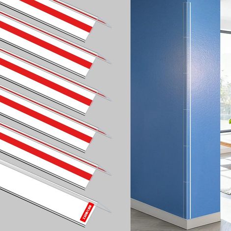 Irovami Lot de 6 protections d'angle autocollantes transparentes en PVC : protections d'angle à 89 degrés pour tables de chevet, cadres de porte, placards, plinthes, tables et escaliers (1/5)