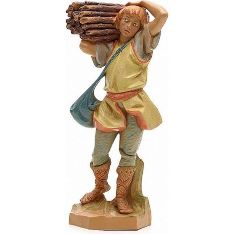 PASTORE CON LEGNA 19CM (F1)
