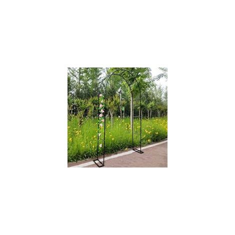 Largeur Côté: 25cm ( Size : 1.2mx2.2m/3.9ftx7.2f) Grande Arche De Jardin En Métal, Support Pour Plantes Grimpantes, Tuyau Galvanisé De 19 Mm, Arceau À Rosiers (1/5)