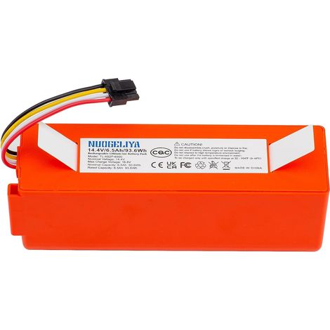 Batterie Li-ION de Remplacement 14,4 V 6500 mAh pour Robot aspirateur Xiaomi Mi Robot Xiaomi Mijia Roborock S5 S50 S51 S6 S7 S502 (1/5)