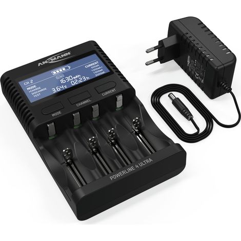 ANSMANN Akku Ladegerät für NiMH und Li-Ion Akkus, USB Anschluss (1/5)