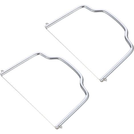 Kuchen- und Käseschneider, robustes Küchenutensil – 10,20 x 7,50 x 0,50 cm – Silber (1/4)