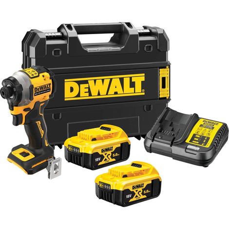 Dewalt DCF850P2T 18v XR Brushless Ultra Compact Impact Driver + 2x 5ah Batteries (1/7)