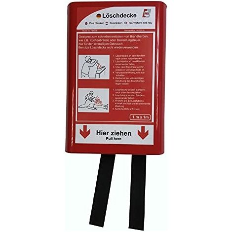 IWH 047044 COUVERTURE ANTI-FEU, ROUGE, 1M²