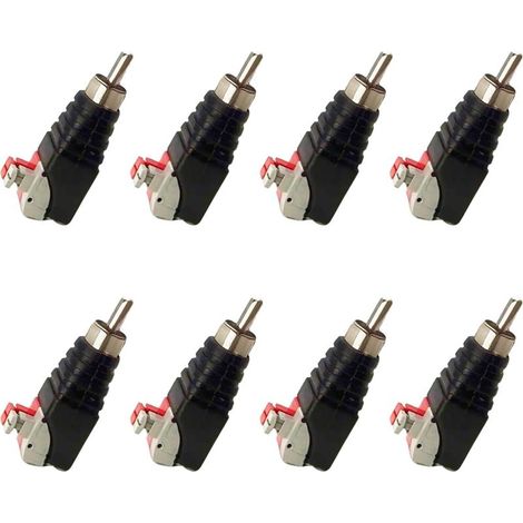 Adaptateur de Câble vers Haut-Parleur, Connecteur Mâle, Cinéma Maison, Surveillance, Transmission Audio Vidéo (1/5)