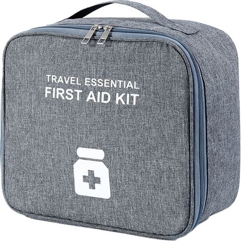 Sac De Premiers Secours - 30 X 20 X 12 Cm - Compartiments Séparés - Pour Voyage Bureau Extérieur - 1 Pièce (1/5)
