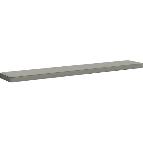 Cuscino per Panchina a 1 Pezzo VUGHT 100% Poliestere Grigio vidaXL (1/5)