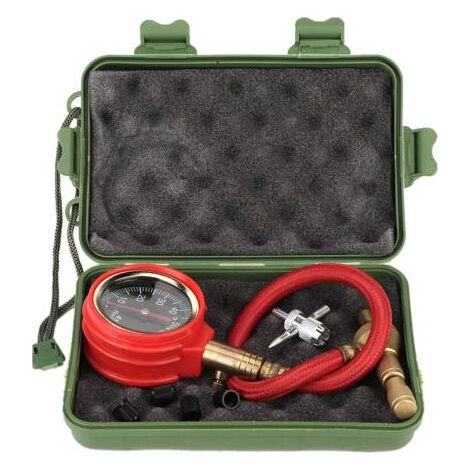 Manomètre de pression d'air Portable pour pneus de voiture, testeur à cadran, haute précision (1/4)