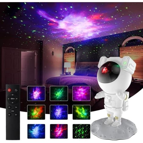 Filiyano – Lampe galaxie - Projecteur – Veilleuse astronaute / Lampe galaxie - Projecteur d'étoiles nébuleuses avec projecteur de ciel étoilé (1/5)