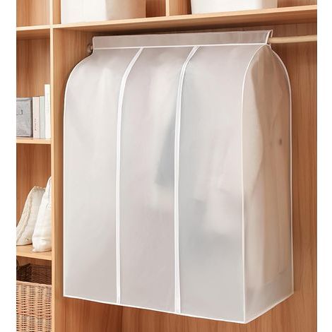 Housse anti-poussière pour vêtements en PEVA, fermeture éclair à double extrémité, velcro, 100 x 50 x 120 cm (1/5)
