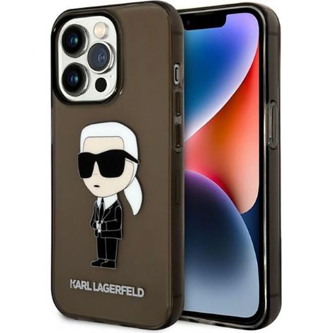Karl Lagerfeld IML NFT Ikonik - iPhone 14 Pro Max Hülle (Schwarz) (1/5)