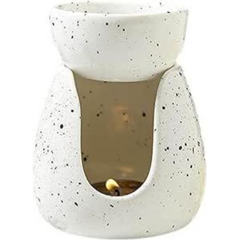 Lot de 2 Brûleur d'huiles essentielles en céramique pour bougie chauffe-plat, bougie chauffe-plat, aromathérapie