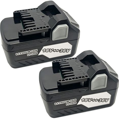 2X Batterie 18V/36V 5,0Ah Li-Ion compatible HiKOKI BSL36A18 BSL36B18 C18DBL DH36DPC (1/5)