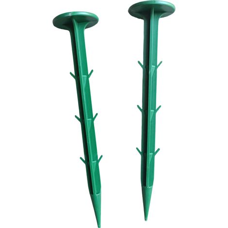 50 pièces Outils de fixation de clous au sol de jardin  Piquets en film plastique pour pare-soleil Filet anti