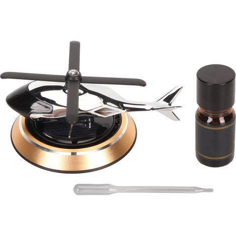 Dekorativer Solar-Helikopter-Luftreiniger für Auto und Büro, Gold-Anti-Stress (1/5)