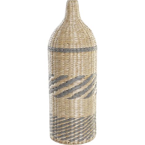 Vase DKD Home Decor Faser natürlich Grau (20 x 20 x 60 cm) (1/3)