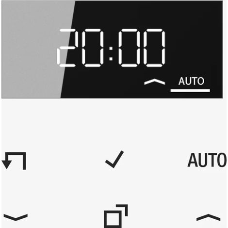 Jung LB-Management Timer-Display, Serie LS, bianco alpino CD 1750 D WW