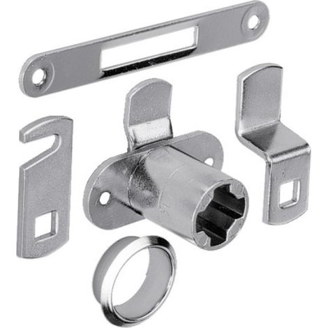 Serrure de meuble à levier à cylindre en kit - Prestige 2000 pour cylindre interchangeable Z23 Ø18 - LEHMANN (1/5)