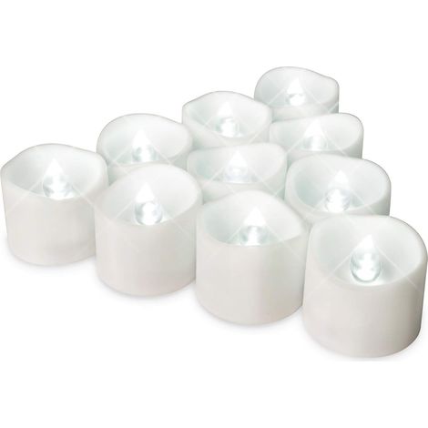 Lot de 12 bougies électroniquesclignotement blanc froid temporisé (1/5)