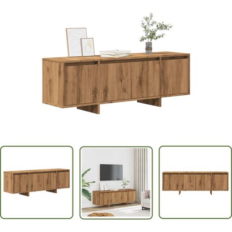 vidaXL TV-Schrank Artisan-Eiche 120x30x40,5 cm Holzwerkstoff (1/5)