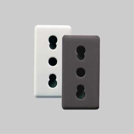 Presa bivalente 'system' 10/16a 250v 2p+t - bianco GEWISS