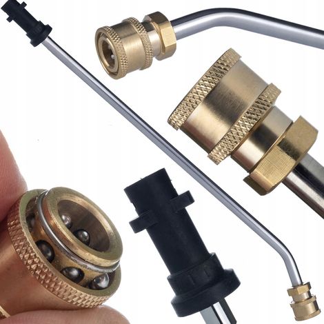 Lancia Alta Pressione 58 cm – Compatibile con Idropulitrici Kärcher K2–K7  Acciaio Inox, Angolo 30°, Attacco 1/4"  Pulizia Efficiente