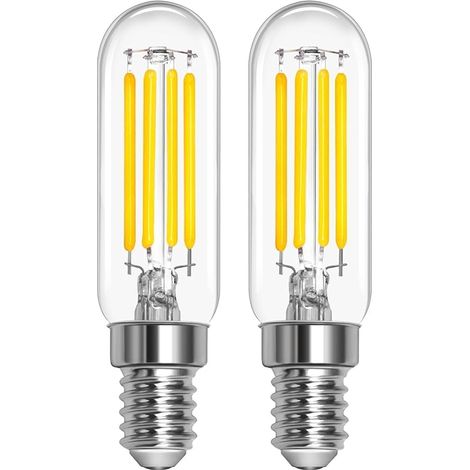 T22 E14 Ampoules LED Réfrigérateur 3W Blanc Chaud 2700k, SES Pygmy Bulbs Remplacement des Ampoules E14 Réfrigérateur 25W, 300 Lumen, Petites Ampoules à Vis pour Luminaire de Nuit, Pack de 2 (1/5)