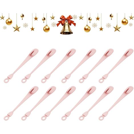 CCYKXA Kranzhalter mit 12 Haken für Weihnachtsdekoration, Kaminhaken, Strumpf- und Girlandenaufhängung für Kamin, Treppenhaus, Außenbereich, Veranda, Geländer (1/5)