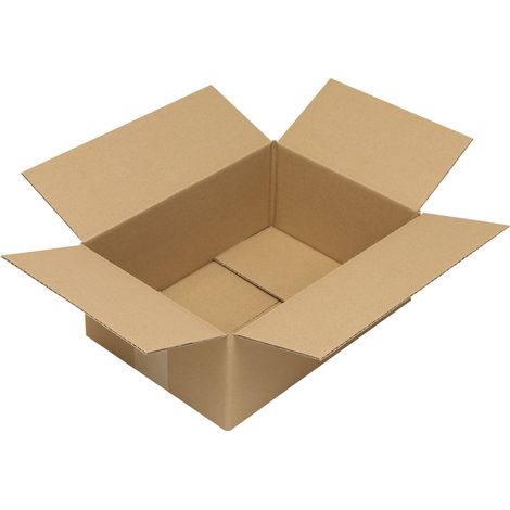 Faltkarton 1-wellig Höhenrillung Maße 340x240x280mm C4 Qualität 1.20 B braun braun (1/2)