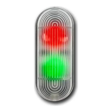 vds micro feu circulation mural 2 voyants rouge vert 12/24v micro-t 550/1045
