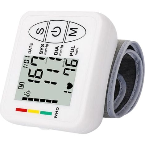 ZVD-tensiomètre intelligent et précis,Tensiomètre électronique professionnel pour bras supérieur, détection automatique de l'hypertension, de l'arythmie, du pouls, brassard réglable, blanc (1/4)