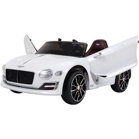 Voiture enfant Bentley GT sous licence, véhicule électrique avec télécommande, double moteur 390, conduite enfant, coloris blanc, dimensions 108 x 60 x 43 cm, jouet auto premium. (1/5)