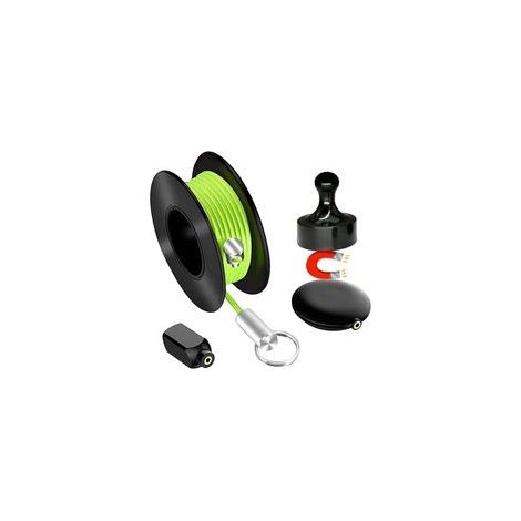 Tire-fils magnétique 4 pièces – Nylon pour câbles jusqu'à 10 mm – Aimant puissant pour installations dans espaces confinés