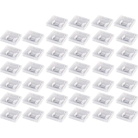40 boîtes de protection transparentes pour clés USB, étuis de rangement anti-poussière pour clés USB. (1/5)