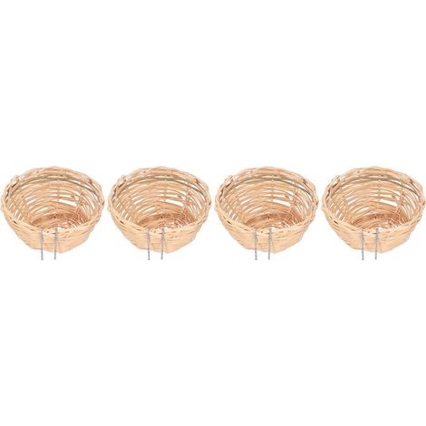 Nid oiseau bambou – maison élevage décoratif – crochet – perroquet / canari – facile installer (1/5)