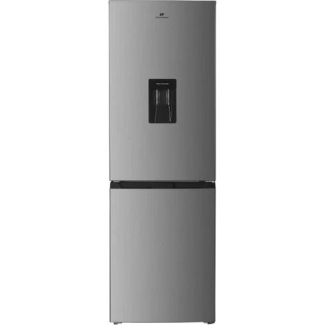 Continental Edison – Réfrigérateur congélateur bas 251L – Total No Frost – Inox – L 55 cm x H 180 cm – Classe énergétique E