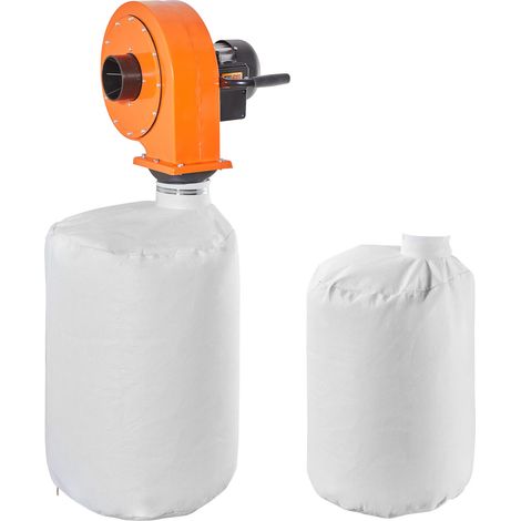 Mophorn Extractor de polvo para paredes, motor de 1 HP, capacidad de 951,45 m³/h, incluye bolsa colectora de polvo de 2,5 micras y 79,5 L, ideal para carpintería,dimensiones de 1040 x 350 x 400 mm