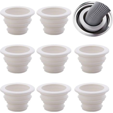 10 Pièces Bouchon D'étanchéité Déodorant, Bouchon D'étanchéité de Tuyau D'évacuation, Tuyau Bouchon D'étanchéité, pour Cuisine, Salle de Bain, Lave-Linge, Évier (1/5)