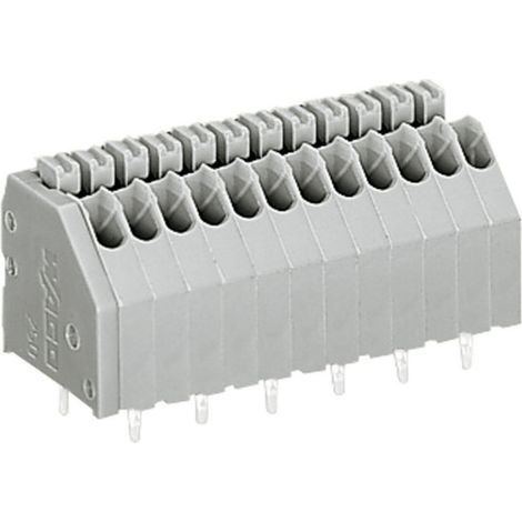 WAGO 250-408 Federkraftklemmblock 0.50 mm² Polzahl 8 Grau 1 St. (1/2)