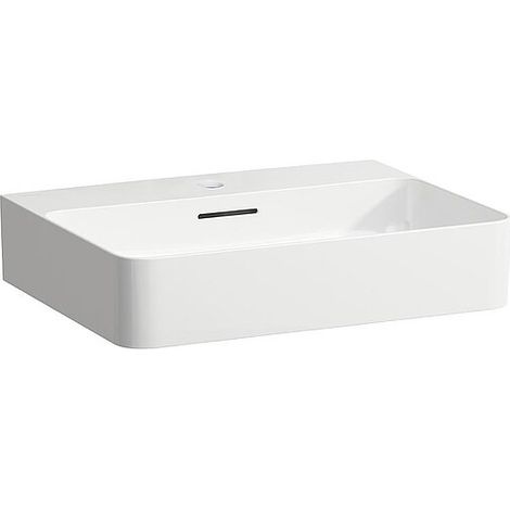 Waschtisch Laufen VAL 550 x 155 x 420 mm, mit Überlauf, 1 Hahnloch mittig, weiß - H8102820001041 (1/2)