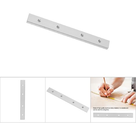 Rail de guidage en aluminium 200mm avec rainure en T pour scie à onglet, outil de menuiserie (M6) (1/5)