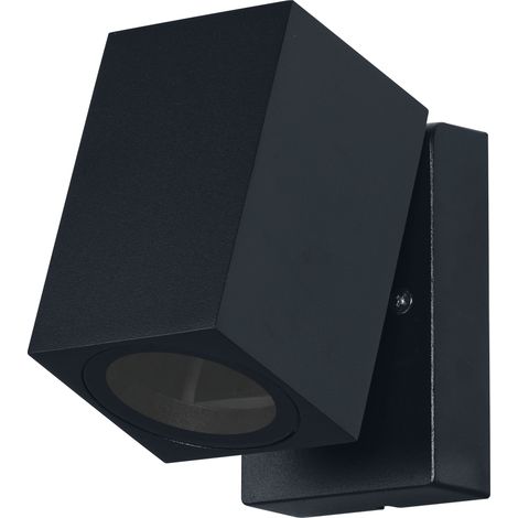 OSRAM Applique d'extérieur ENDURA Classic Cube ADJ WALL, noire, culot GU10 (max 35W), peut être équipée d'une lampe normale ou intelligente, tête orientable, protection IP44 (1/4)