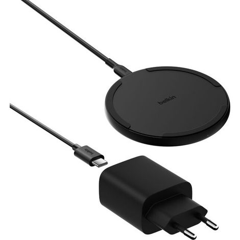 Belkin WIA012kqBK Smartphone Schwarz AC Kabelloses Aufladen Schnellladung Drinnen (1/5)