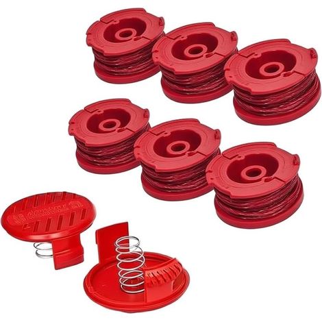 Kit Bobines Nylon 0.080 pour Coupe-bordure pour craftsman Kit Fil nylon torsadé 0.080, 20 pieds par bobine, matériau ABS pour robuste, enroulement pour précis usine (1/5)