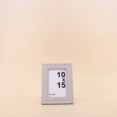 Cadre photo gris avec moulure 10x15cm
