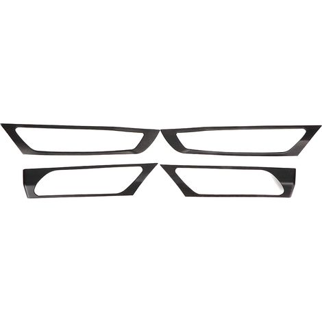 4 Garnitures de poignée de porte intérieure en fibre de bois pour BMW X3 F25 2014-2017, couvre-cadres décoratifs, set de 4 pièces, motif chêne (1/5)