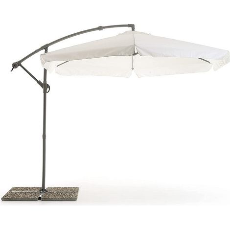 Ombrellone Luna Bianco Diametro 3 Mt Per Arredo Esterno Giardino Casa (1/3)